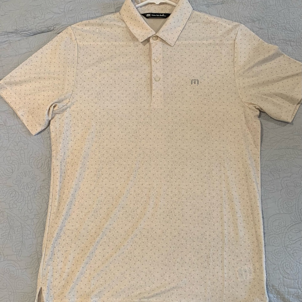 Travis Matthew Men's Cream Polo Shirt